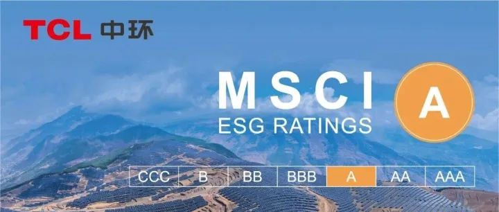 重磅跃升！TCL中环MSCI ESG评级晋级A级，领跑光伏行业可持续发展