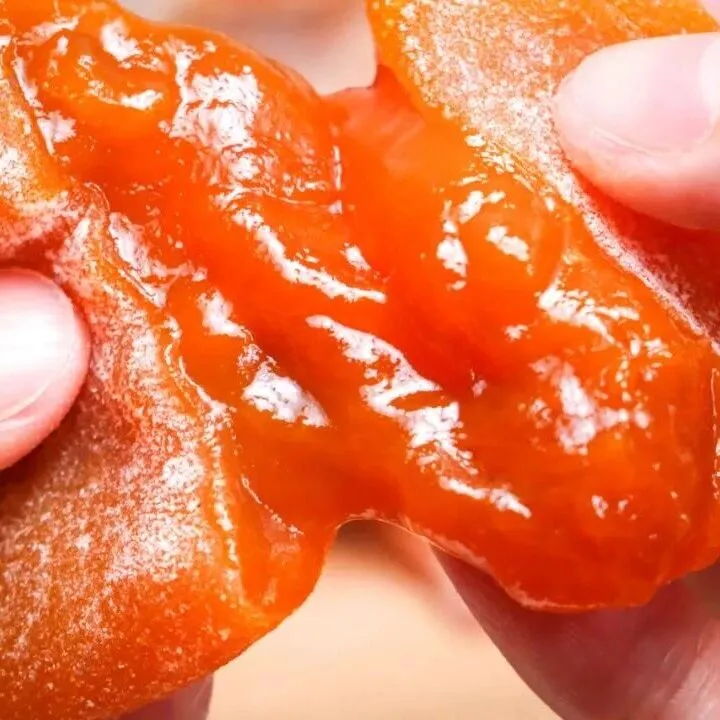 【富平溏心柿饼】被称为琼浆玉露的富平柿饼，甜蜜流心，好吃到哭~