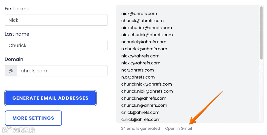 Email Permutator by Mailmeteor