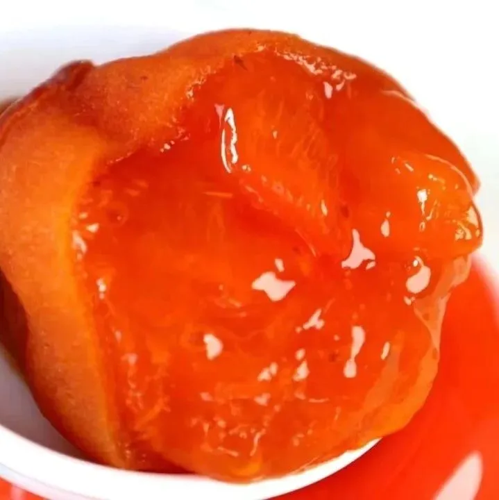 【富平流心冰柿】惦记了一年的富平流心冰柿，像冰淇淋又像果冻？鲜得以为刚摘下树！