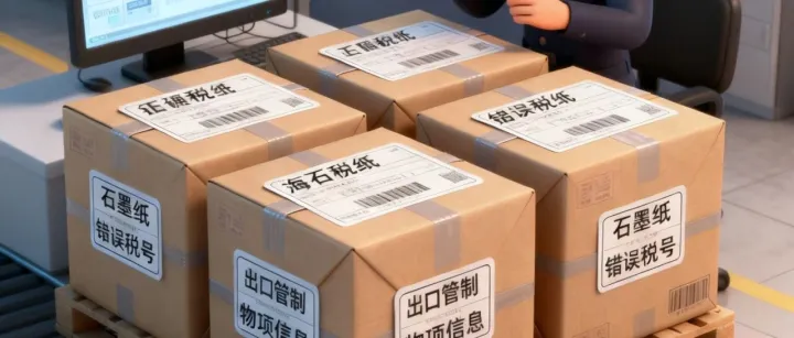 4 票石墨纸错归税号！未办证出口管制物项，罚款 20 万