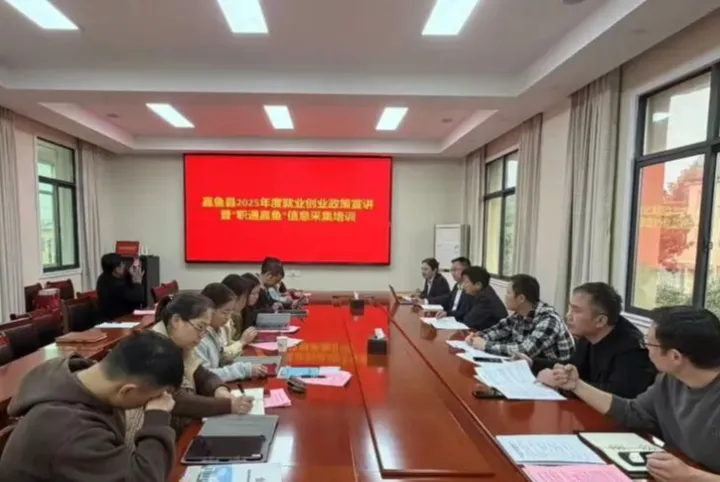 嘉鱼人社局在高<em>铁岭</em>镇开展就业培训工作