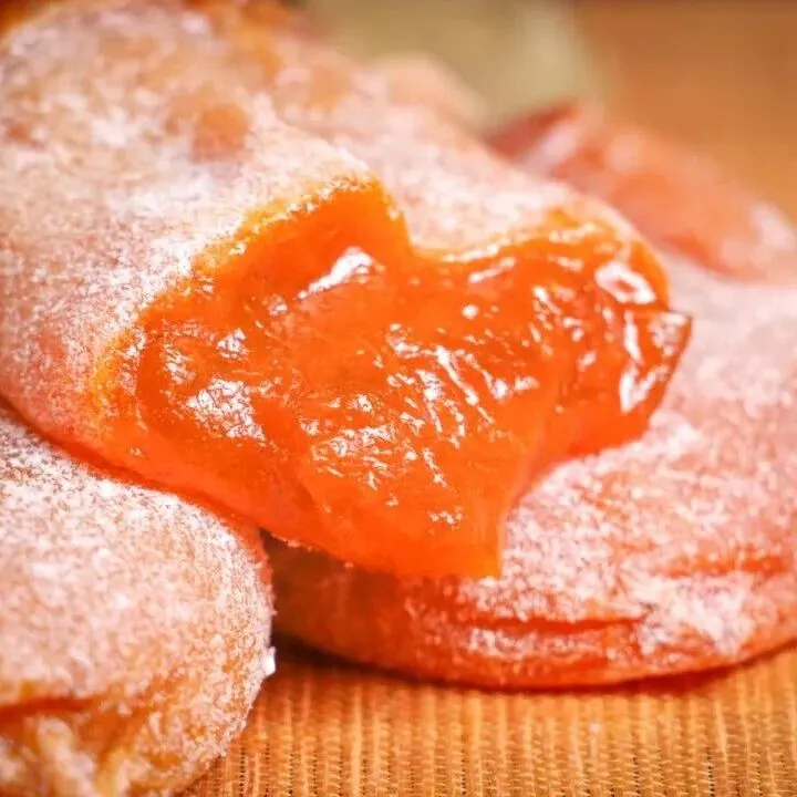 【富平溏心柿饼】被称为琼浆玉露的富平柿饼，甜蜜流心，好吃到哭~