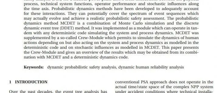 核电厂“最后防线”的智能化革新：人因行为如何融入动态风险分析？