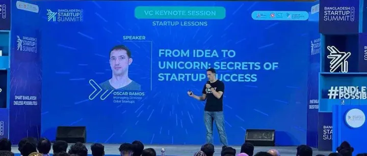合伙人分享｜OSCAR 分享 "从构想到独角兽, 创业成功的秘诀 "「 孟加拉初创企业峰会 」