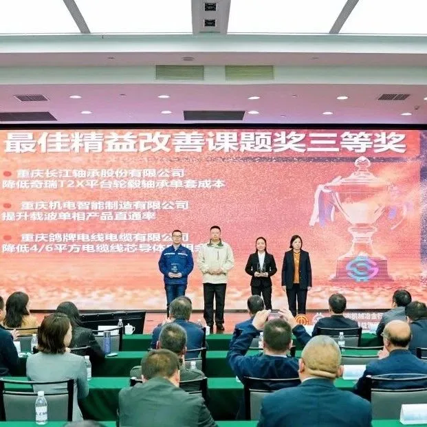 公司连续多年获得重庆市机械冶金行业精益管理大赛奖项