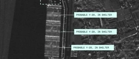 微波可穿透机库? ICEYE发布Dwell Fine模式下拍摄的我国运20飞机