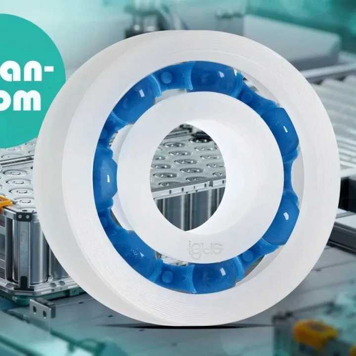 igus推出新型工程塑料滚珠轴承，为无尘室带来更高安全性