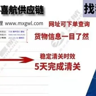 【喜航供应链】清关服务简介