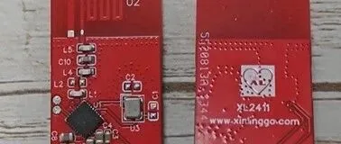 XL2411 蓝牙透传模组，通过简单的指令，即可快速实现无线数据透传