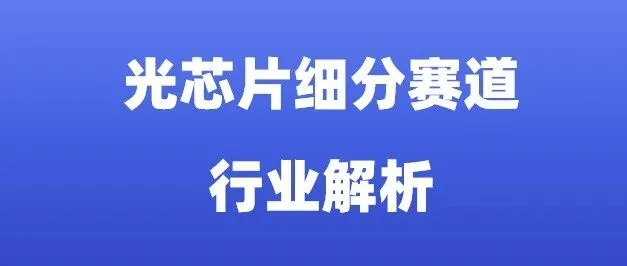 光芯片细分赛道行业解析（附产业链公司）