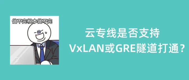 云专线能否支持VxLAN或GRE隧道打通？