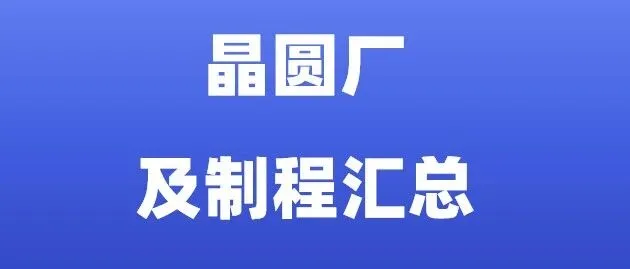 2025中国大陆主要晶圆厂及制程汇总（附名单）