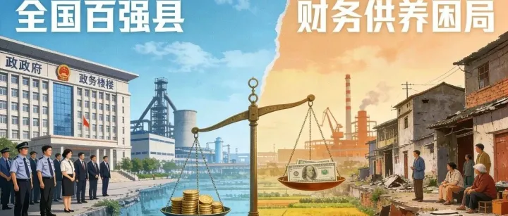 一个全国百强县的财政供养困局与阶层割裂