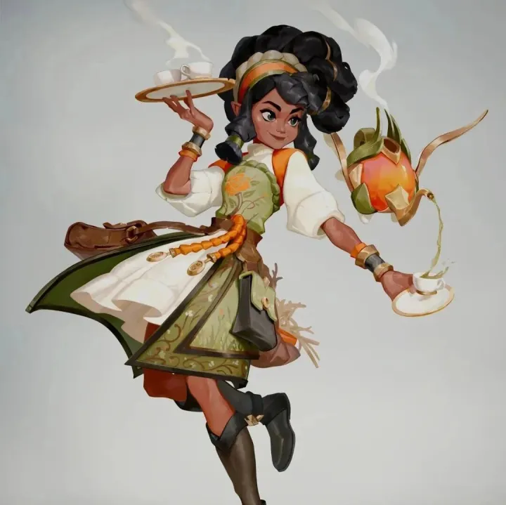 建模和贴图：风格化的手绘3D女孩模型