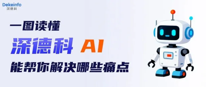 一图读懂 | 深德科AI能帮你解决哪些痛点