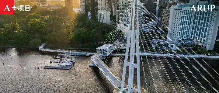 布里斯班袋鼠角桥 | 连接城市与未来的绿色纽带