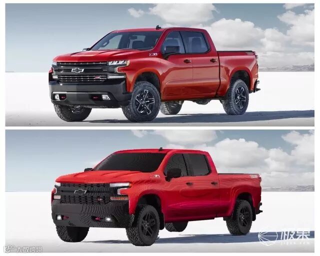 万物皆可乐高!雪弗兰全尺寸皮卡模型亮相,高度还原还有实车灯光