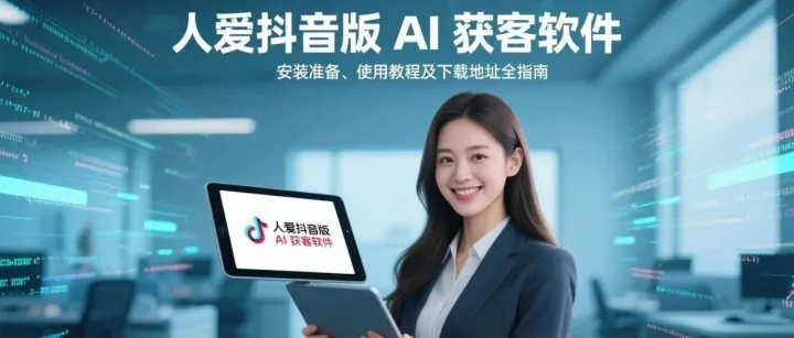 小白零门槛：【人爱抖音版获客软件】超简单安装使用教程