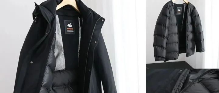 收到你们的夸夸啦！正品原单！送老公，送爸爸！商务休闲中长鹅绒服！可脱内胆！一衣三穿！90鹅绒中长羽绒服