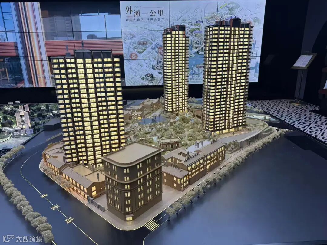 华润外滩瑞府沙盘。界面新闻记者拍摄