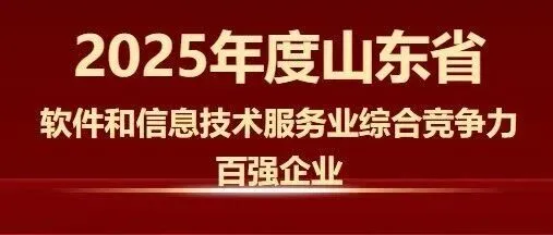 【山东矩阵软件】入围2025年度山东省软件和信息技术服务业综合竞争力百强企业