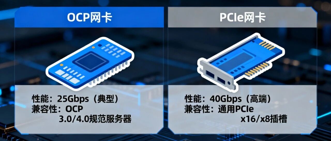 一文读懂 OCP 网卡与 PCIe 网卡:从端口到速度,差异全解析- 大数跨境