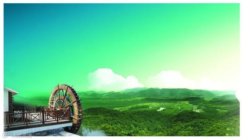 风景水车禅意创意宣传海报设计图片素材 高清psd模板下载 18.05mb 其他海报大全