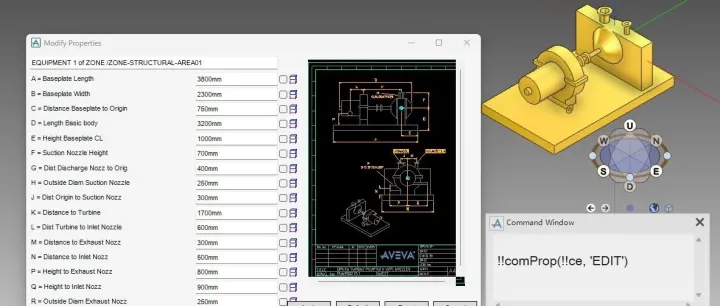 E3D的Modify Properties窗口怎么调出来(技术分享)