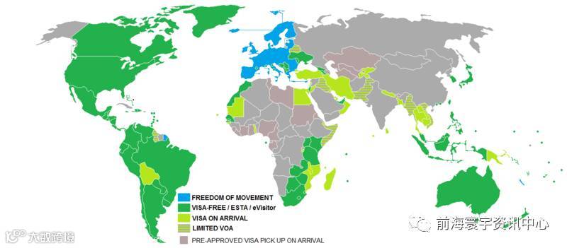 塞浦路斯护照免签国家列表