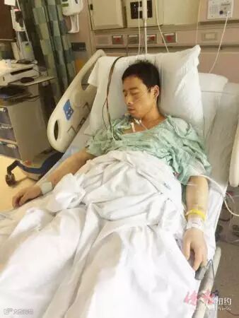 35岁的高松清近日成功实施换肝手术,至今在康复中。(家人提供)