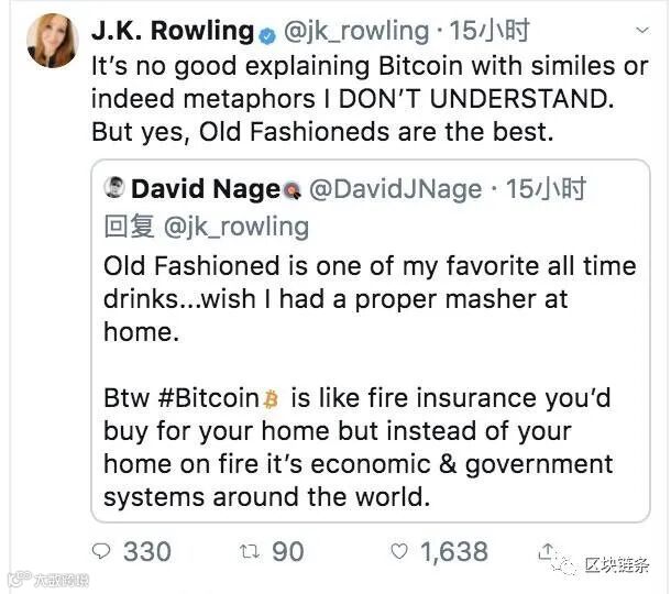J.K.罗琳:加密货币是迷人的,但我没法理解比特币是什么