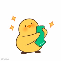 小黄鸡箭头引导动态表情包.gif