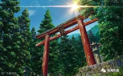 日本动漫电影你的名字,宫水神社