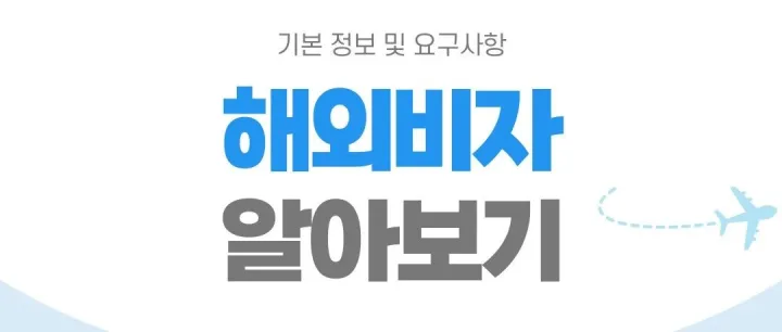 <em>해</em>외<em>비</em>자 신청 기본 정보 정리