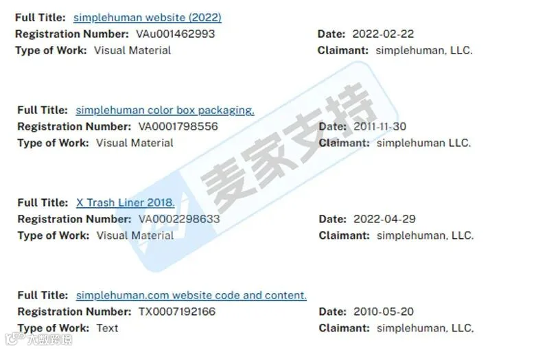 5-cv-12944,Simplehuman垃圾袋设计版权维权已获批TRO,跨境卖家注意避雷"