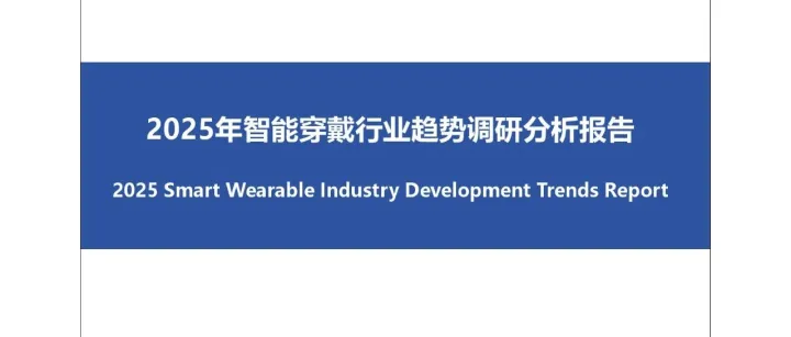 2025智能穿戴行业趋势调研报告