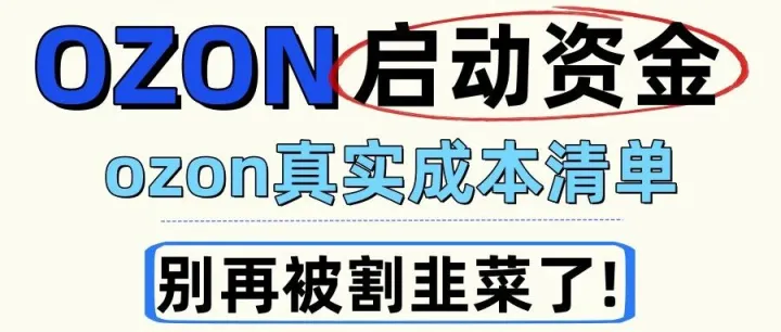 新手做Ozon的真实成本清单｜别再盲目投入，这篇帮你省钱