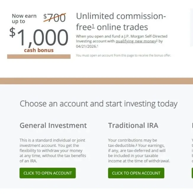 Chase Self-Directed <em>Investing</em> 投资账户：最高 $1000 开户奖励！