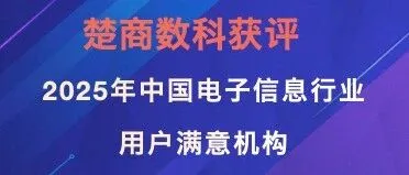 喜讯！楚商数科获评“2025年中国电子信息行业用户满意机构”，以匠心服务深耕金融科技赛道