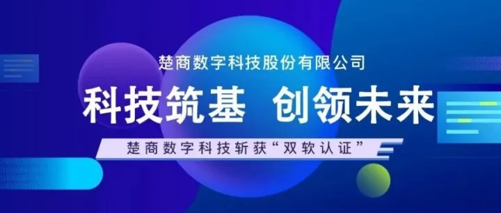 喜讯｜楚商数字科技斩获“双软认证”，以技术硬实力赋能产业新发展