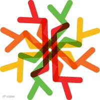 创意雪花分割线