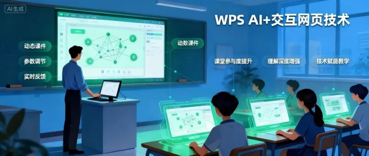 告别死板PPT！用WPS AI轻松做互动课件，学生上课再也不走神了
