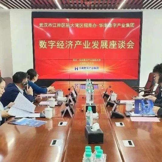 华南数字产业集团与武汉市江岸区共绘数字经济赋能区域发展新蓝图