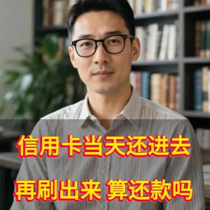 信用卡当天还进去再刷出来，算还款吗？答案来了！