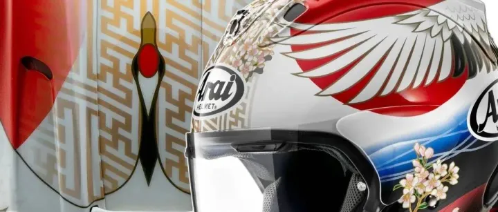 Arai VZ-Ram新彩绘「TSUBASA(翼)」登场！鹤翼彩绘设计