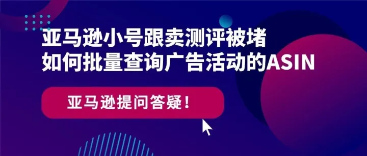 亚马逊小号跟卖测评被堵，如何批量查询广告活动的ASIN