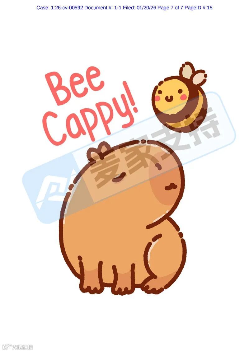 6-cv-00592，keith律所雷霆出击，卡皮巴拉两案并发，284店被列为侵权被告！"