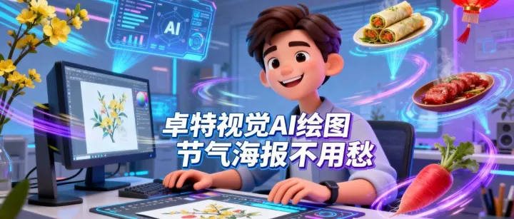 春信入画：AI笔底藏着立春的第一抹新绿 | AIGC指南-卓特视觉