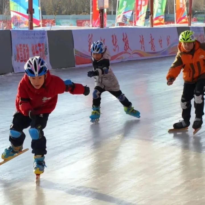 全国大众室外速度滑冰挑战赛（甘肃站）开赛